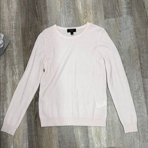 Light Pink Scoop Neck Sweater